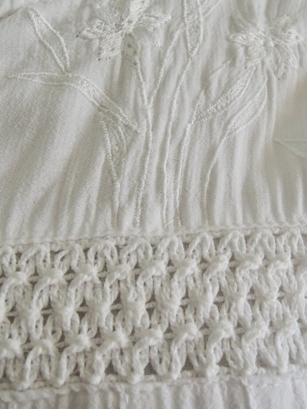 Vintage Raiment Fashions White Fairycore Cottagecore Shift Gown M *Runs L - Picture 4 of 10